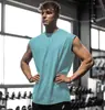 Chaleco Deportivo de Verano para Gimnasio para Hombre Transpirable Absorción de Humedad Holgado para Entrenamiento sin Mangas de Secado Rápido Chaleco Ropa de Fitness de Manga Corta