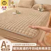 2026 New Milk Fleece Coral Fleece Fitted Sheet Winter Bed Cover Mattress Thickened Fluffy Bed Sheet Bedding Protective Cover