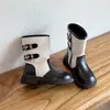 Nuevos Zapatos de Niña para Otoño 2026, Botas de Moda Elegantes, Botas Altas Versátiles Estilo Británico para Niñas