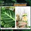 Paisagismo com Plantas Verdes Simulação Floreira Divisória de Piso Arte Floral de Chão Paisagem de Plantas Combinação de Floreira Flor Artificial em Vaso Bonsai Decoração