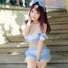 Suministro transfronterizo AliExpress lencería sexy linda perspectiva uniforme de sirvienta tentación sexy sirvienta en stock femenina Taobao