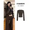 Conjunto Esportivo Casual Azul Outono Inicial Moletom Roupa Externa Feminina Outono Inicial Estilo Coreano Conjunto Completo Roupas Fitness