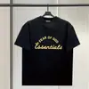 Camiseta de Manga Corta para Hombre Essentials Estilo Urbano de Moda Pareja Americana Holgada Casual Verano Niebla Algodón Pesado para Hombre