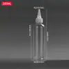 Botella Dosificadora de Plástico Transparente para Mascotas, Punta Dosificadora, 50 60 100ml 500 1000ml, Venta al por Mayor