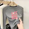 Camiseta Base de Manga Larga para Niña para Otoño e Invierno, Nueva Camiseta Térmica Versátil y Elegante con Diseño de Dibujos Animados para Niños Mayores