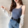 Branco malha pequena Camisole feminino estilo coreano exterior vestir terno de verão base interna camisa Internet Popular Sexy Top Trendy