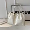 Bolso de Hombro y Axila Negro de Gran Capacidad Estilo Retro Nuevo Bolso Tote Bolso Cruzado con Cordón Diario de Moda para Mujer