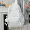 Mochila para Chicos y Chicas de Secundaria Bolsa de Viaje Simple Versátil Estrella Estudiante Universitario Mochila de Doble Hombro Estudiante de Preparatoria Bolsa Deportiva Casual