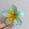 Pinza para el Cabello de Flor de Plumeria para Mujer, Pinza de Tiburón Floral, Accesorio Estilo Vacaciones en la Playa, Pasador, Adorno para el Cabello, Pinza para el Cabello