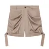 Conjunto de Camisa y Shorts Estilo Europeo y Americano Marca Z, Venta Caliente Transfronteriza Aliexpress Ropa Femenina Fluida, Top Blanco, Top Color Café, Za