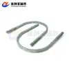 Abrazadera Plana en Forma de U Abrazadera de Tubo en Forma de U Perno de Fijación de Tubería Perno Totalmente Roscado Galvanizado en Caliente en Forma de U para Energía de Alto Voltaje