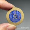 Colección de Monedas Antiguas Color Esmalte Trueno Taishang Laojun Hecho a Mano Pintado Dinero Diez Productos Artesanía Popular Moneda de Cobre
