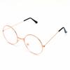 Moda Retro Espejo de Príncipe Metal Redondo Espejo Plano Gafas de Luz Azul Literarias Gafas de Muñeca 7001