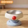 Comedero para gatos de cerámica con forma de nube dispensador automático de agua doble para mascotas al por mayor comedero para gatos mentón negro para beber y comer comedero para perros todo en uno