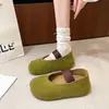 Zapatos Birkenstock Casuales para Mujer que Aumentan la Altura, Novedad Verano 2026, Slip-On, Tacón Cuadrado, Punta Redonda, Suela Gruesa, Zapatos para el Trabajo
