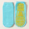 Calcetines antideslizantes directos del fabricante, calcetines para trampolín, calcetines de piso para educación temprana infantil, calcetines de yoga transpirables para adultos, con logo