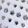 Accesorios de Aleación DIY al por Mayor Colgantes Coloridos Incrustados con Pedrería Pulseras Collares Incrustados con Circonita Pequeños Dijes Accesorios de Joyería