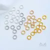 Cobre Chapado en Oro de 18 Quilates Superficie Plateada Brillante Anillo Círculo Qiankun Bucle Cerrado Materiales para Accesorios de Joyería de Collar Hecho a Mano para DIY