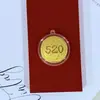 Oro Puro 999 Gama Alta Exquisito Regalo Día de San Valentín Chino 520 Paz y Alegría Princesa Por Favor Haz Galletas de la Fortuna para que Otros las Regalen Venta al por Mayor