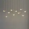 Nova Decoração de Teto para Casamento Decoração de Teto Acrílico Beija-Flor para Casamento Céu Decoração Pássaros Pequenos Loja Cristal Pássaro Voador Pingente