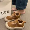 Zapatillas de caña alta populares de estilo nicho con forro polar y suela gruesa para mujer, Nuevas Zapatillas Deportivas Casuales Estilo Coreano Otoño e Invierno 2026