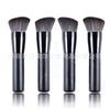 Brocha para base corta de buena calidad de Shenzhen, individual, portátil, mango de madera, pelo suave y colorido, herramienta de brocha de maquillaje Halo