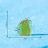 Paisaje en miniatura, creativo, que brilla en la oscuridad, colorido, figuras de peces planos - Accesorios decorativos DIY para acuarios de océano, adornos pequeños