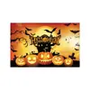 Tela de Fondo para Decoración de Halloween Bandera de Jardín Pancarta Pareados Día de Muertos Suministros para Fiesta en Bar Personalización de Banderas
