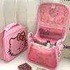 Nova bolsa de maquiagem fofa com tema de gato para mulheres, design estiloso, portátil, grande capacidade, perfeita para viagens, artigos de higiene pessoal e produtos de skincare, atacado com frete grátis