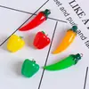 Llavero Colgante Colgante de Verduras y Frutas Artificiales de Resina Hecho a Mano Joyería Divertida de Comida Pendientes Colgante Pequeño
