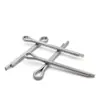 Pasador de Chaveta Gb91 Acero al Carbono Zinc Blanco Pasador de Seguridad en Forma de U Eje de Inserción Pasador de Chaveta de Seguridad Pasador Elástico para el Cabello Clip Pin