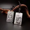 Colgante Chiba Plata Tailandesa Signo del Zodiaco Doce Dios Guardián Colgante para Hombres: Colgante de Rata, Buey, Tigre, Conejo, Dragón, Serpiente, Caballo, Oveja, Mono, Gallo, Perro, Cerdo