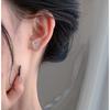 Aretes de plata esterlina S999 en vivo en línea rojo fabricantes aretes de alce coreanos aretes de temperamento creativo aretes simples de personalidad