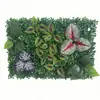 Parede Verde de Plantas Simuladas Transfronteiriça Parede de Plantas Verdes Decoração de Casamento Plástico Flor Artificial Parede de Fundo Paisagismo Parede Plantas Artificiais