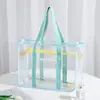 Bolso Minimalista Estilo Ins para Mujer, Bolsa de Viaje Transparente de PVC, Bolsa de Almacenamiento, Práctica Bolsa de Natación