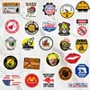 98 Artículos Populares Transfronterizos: Casco de Seguridad para Construcción Calcomanías de Graffiti, Calcomanías para Casco de Caja de Herramientas DIY, Cuaderno