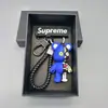 Nuevo Llavero de Oso Mecánico Colgante de Coche de Dibujos Animados de Moda Llavero de Silicona Decoración Creativa para Bolso de Pareja