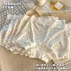 Algodão Lyocell Estilo Japonês Renda Floral Roupa Íntima Feminina Transparente Malha Cintura Média Sem Costura Categoria a Algodão Bebê Cuecas Boxer para Mulheres
