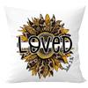 Almohada Logo Personalizado Amazon Funda de Almohada de Lino Cojín para Sofá o Mesita de Noche Girasol Funda de Almohada Impermeable Venta al por Mayor