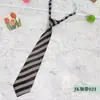 Nueva Corbata JK Fresca de Primavera/Verano para Hombre y Mujer con Rayas Diagonales Estudiante Escolar Cremallera Corbata Perezosa Venta al por Mayor