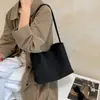 Bolso de Hombro para Mujer de Alta Gama, Tejido, Gran Capacidad, Ligero, para Salidas Diarias, Viajes, Perezoso, Sencillo