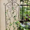 Soporte de Flores Decorativo de Hierro Retro Celosía Pantalla de Valla Soporte para Pájaros Arreglo de Flores Clematis Rosa Flor de Seda
