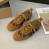 Otoño/Invierno 2026 Nuevos Zapatos de Entrenamiento Alemanes con Cordones Suela Plana Versátiles Zapatos Deportivos Casuales Cómodos Zapatos Forrest Gump Zapatos Deportivos Casuales Melange para Mujer