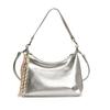 2025 Retro Verano Nueva Moda Casual Simple Color Puro Bolso Dumpling Estilo Extranjero Bolso de Hombro Axilar Brillante Bandolera