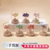 Garrafa de Desejos com Pedras de Cristal Naturais Árvore da Fortuna Enfeites de Mesa para Escritório Enfeites de Cristal Árvore de Cristal Artesanato Venda por Atacado