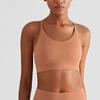 Sujetador Deportivo Tongji Primavera y Verano Nude Halter Bra de Yoga Triángulo Espalda Bonita a Prueba de Impactos Anticaída Chaleco de Fitness para Mujer