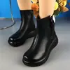 Colección nueva de invierno 2026: botines versátiles, cálidos y forrados de forro polar con suelas gruesas, puntera redonda y suelas antideslizantes y suaves - perfectos para mamás, en estilo de bota Martin