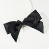 Estilo coreano Pearl Bow Hairpin Franja Lateral Feminina Clipe Top Clip Moda All-match High-end Internet Acessórios para Cabelo Vermelho