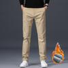 Pantalones Casuales de Pierna Recta para Hombre Estilo Coreano Nuevo de Primavera y Otoño, Pantalones de Color Sólido de Negocios de Cintura Media, Pantalones Largos Juveniles Elegantes y Modernos