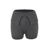 Calça de Tricô com Punho Estilo Americano para Mulheres, Modelagem Slim, Shorts de Tricô Versátil, Elástico, Emagrecedor, Puro Desejo, Hot Pants Sexy